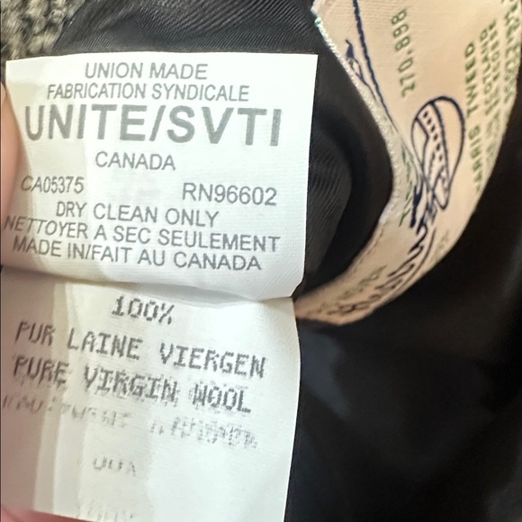 Harris Tweed Herringbone Wool Gray Men's Blazer - Picture 5 of 12